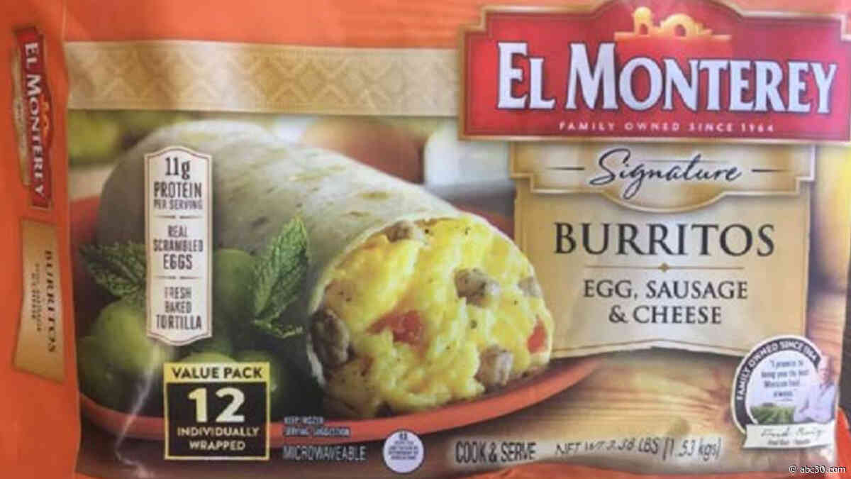 Ruiz Food recalls frozen breakfast burritos possibly contaminated with plastic
