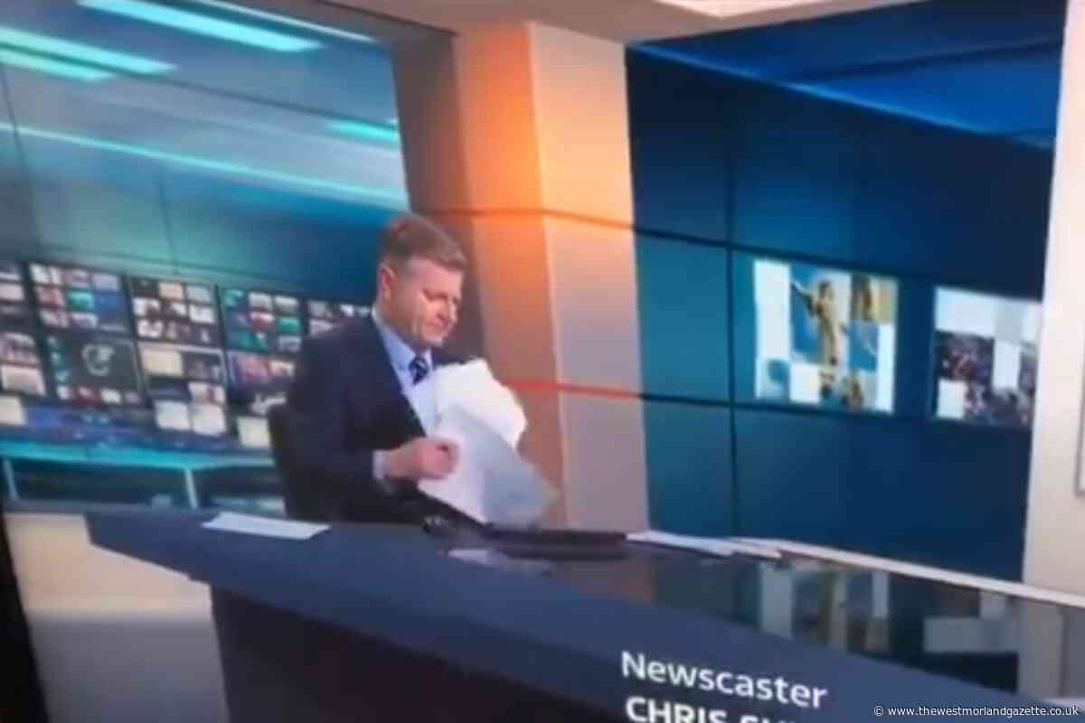 ITV presenter goes viral after awkward paper shuffle