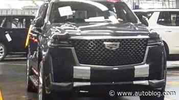 2021 Cadillac Escalade shown inside and out in leaked photos