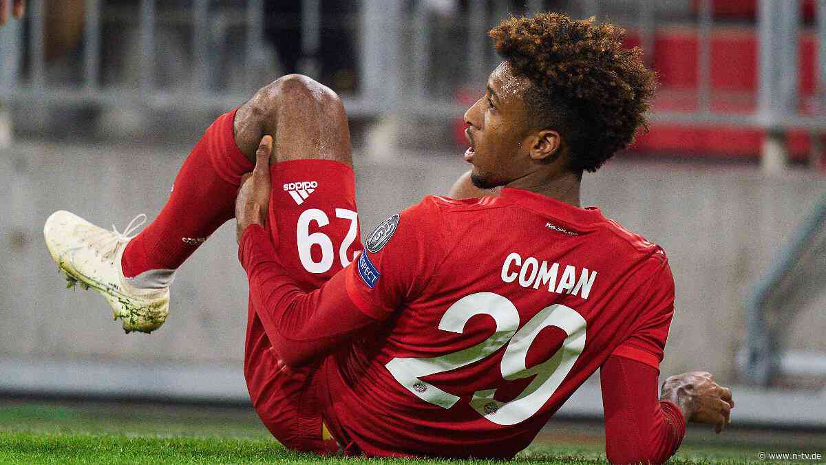 Erst Tor, dann raus: FC Bayerns Coman humpelt vom Platz