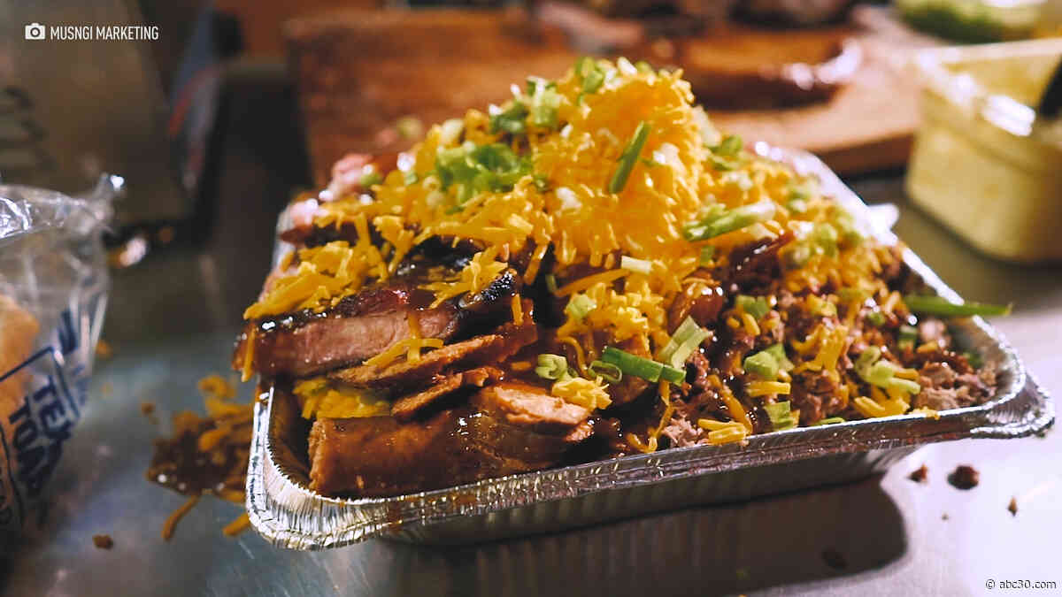 Grab your friends to take on this 10 lb. baked potato