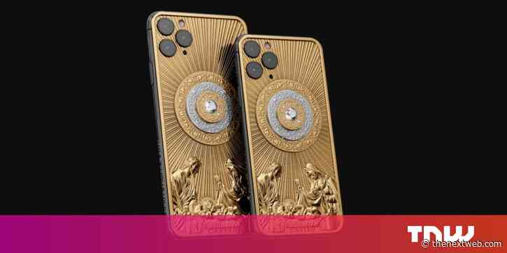 This gold-and-diamond-encrusted Jesus phone is the absolute most