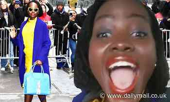 Lupita Nyong'o screams as she learns she's up for best actress at SAG awards after Globes snub