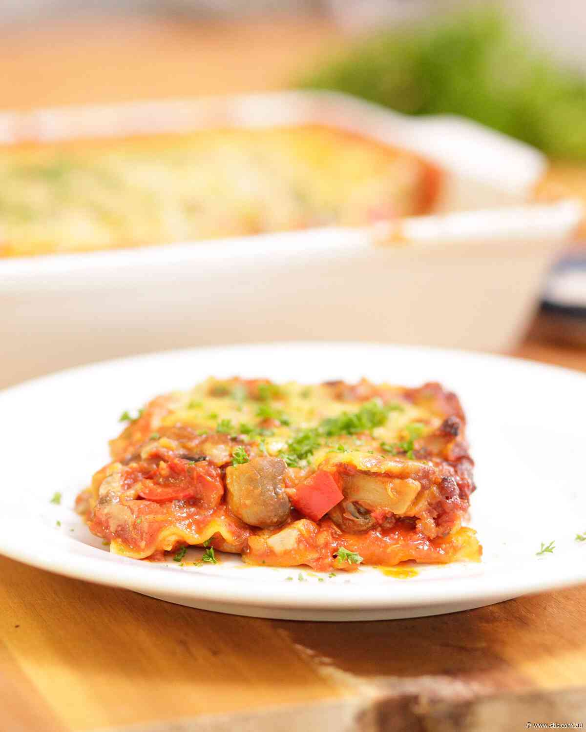 Vegetable lasagne