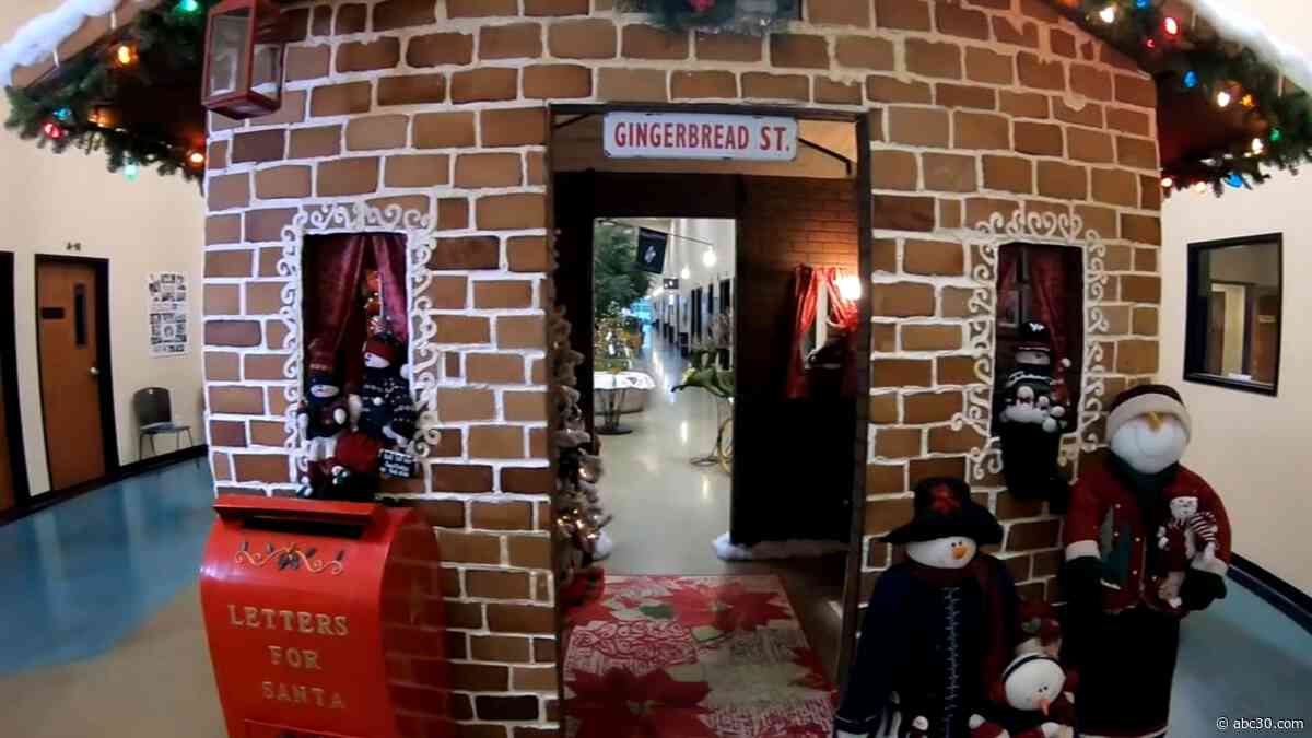 Clovis culinary students make life-size gingerbread house