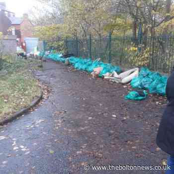 Furniture, cans and NEEDLES in 420 bags of River Croal rubbish