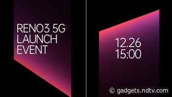 Oppo Reno 3 Pro, Reno 3 Launch Set for December 26, Oppo Enco Free True Wireless Earbuds Also Teased