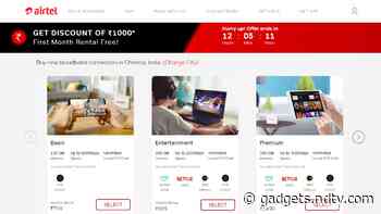 Airtel Xstream Fibre Broadband Service Offering Rs. 1,000 Discount to New Customers