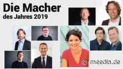 MEEDIA-Jahrbuch 2019: Das sind die erfolgreichsten Medienmacher des Jahres