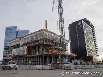 Saskatchewan's tallest building rises from the ground at River Landing