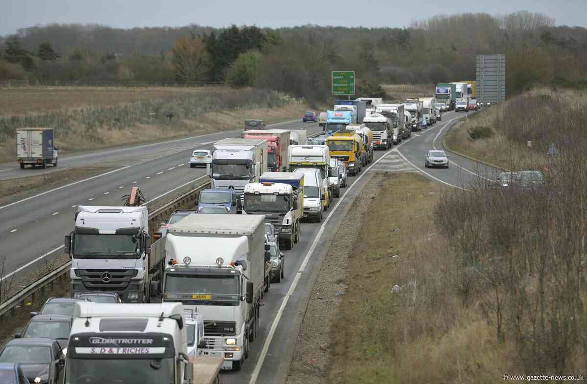 Part of A12 to close near Ardleigh for roadworks
