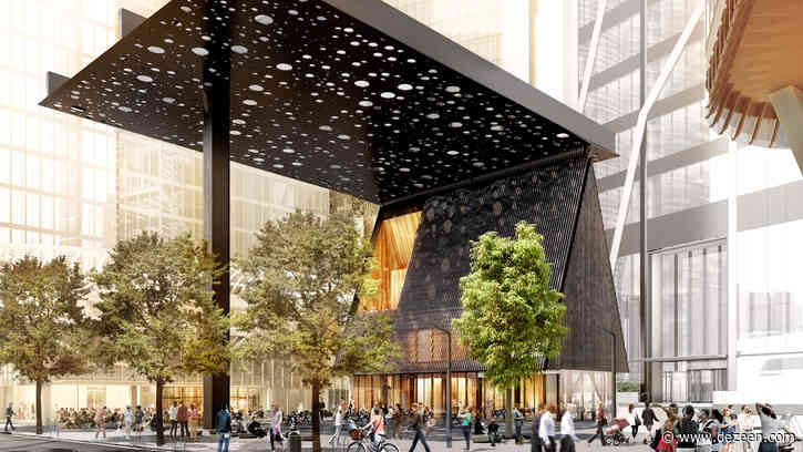David Adjaye designs Sydney Plaza canopy to evoke Aboriginal paintings
