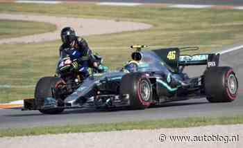 Ging Hamilton onderuit op motor van Rossi?