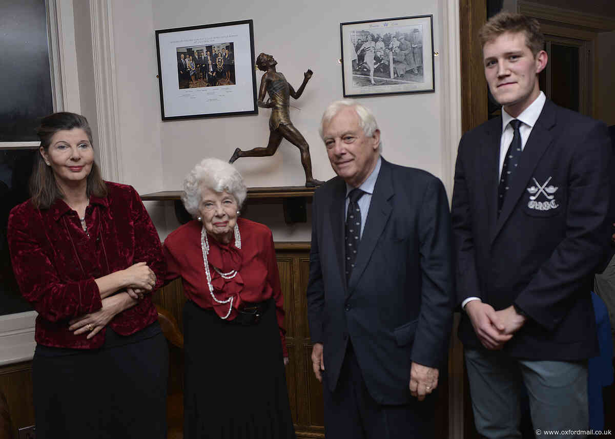 GRAY MATTER: Sir Roger Bannister is back at the club he made famous