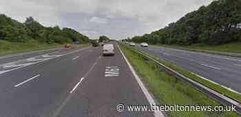 Warning over M61 delays after car hits central reservation