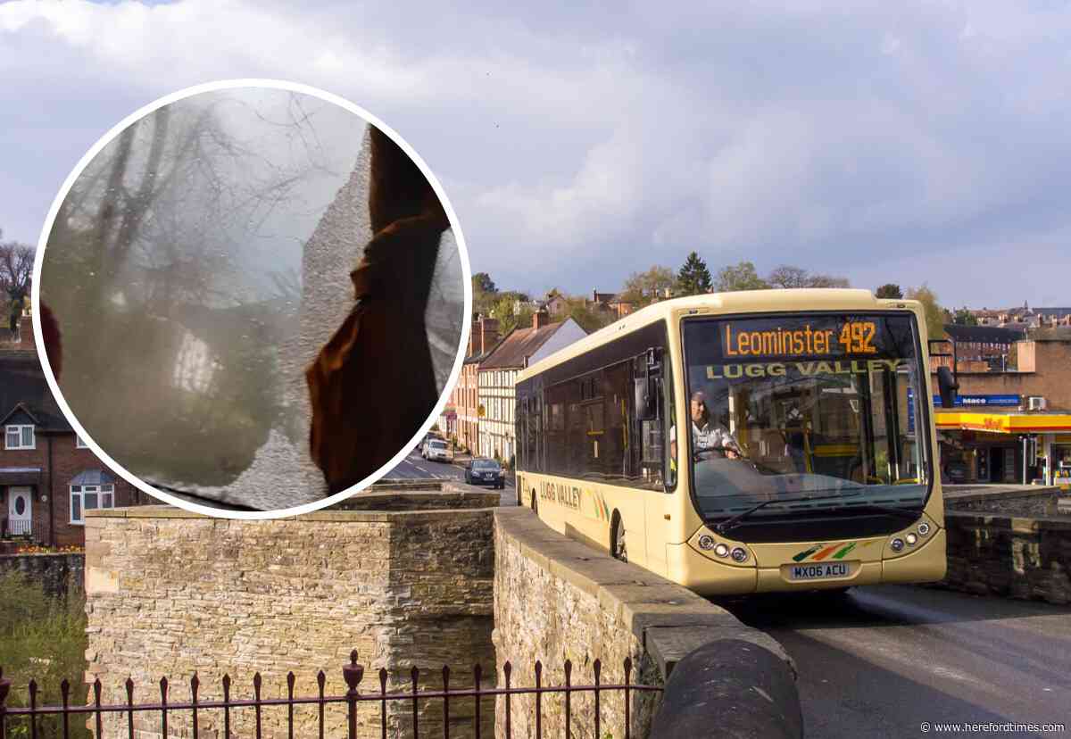 Fears for children's safety on bus with shattered glass