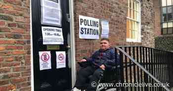 Disabled Newcastle student furious as four-inch step stopped him from getting into polling station