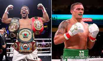 Anthony Joshua officially ordered to defend WBO title against mandatory challenger Oleksandr Usyk