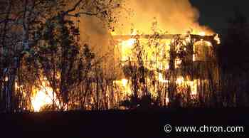 Firefighters battle massive Pearland house fire