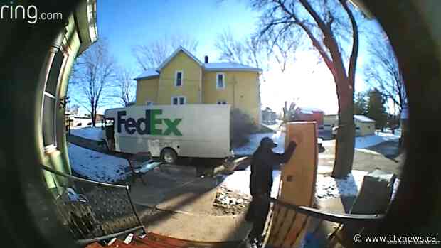 FedEx delivery driver meltdown caught on camera