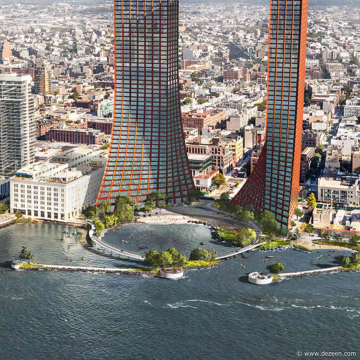 BIG and Field Operations design resilient park and skyscrapers for Williamsburg waterfront