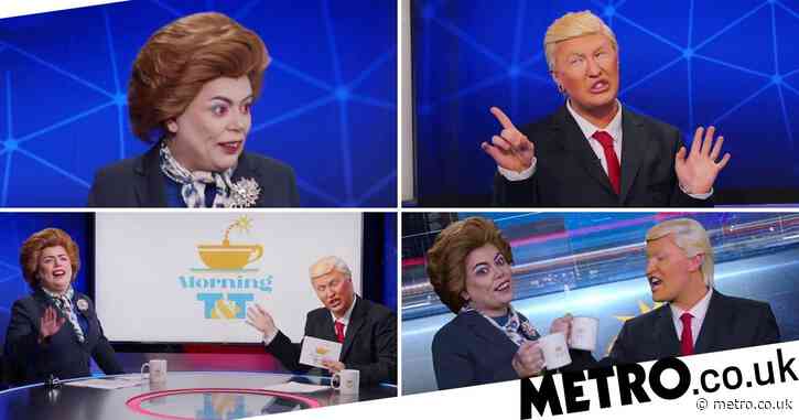 RuPaul’s Drag Race UK’s The Vivienne and Baga Chipz reprise Snatch Game characters Thatcher and Trump