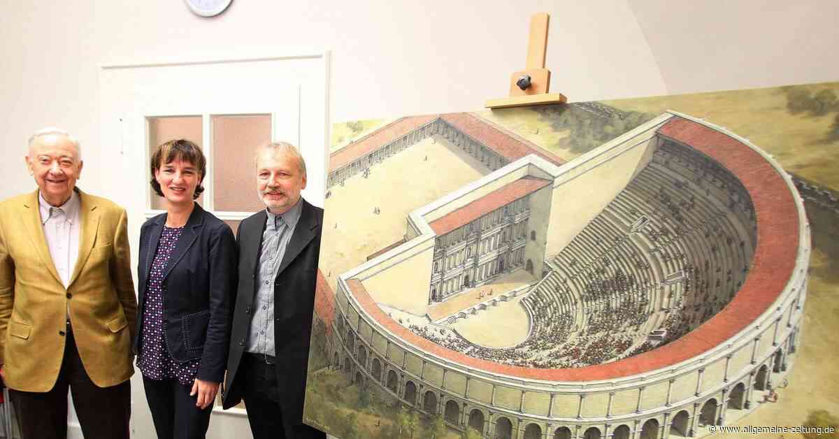 Gemälde zeigt Mainzer Römertheater
