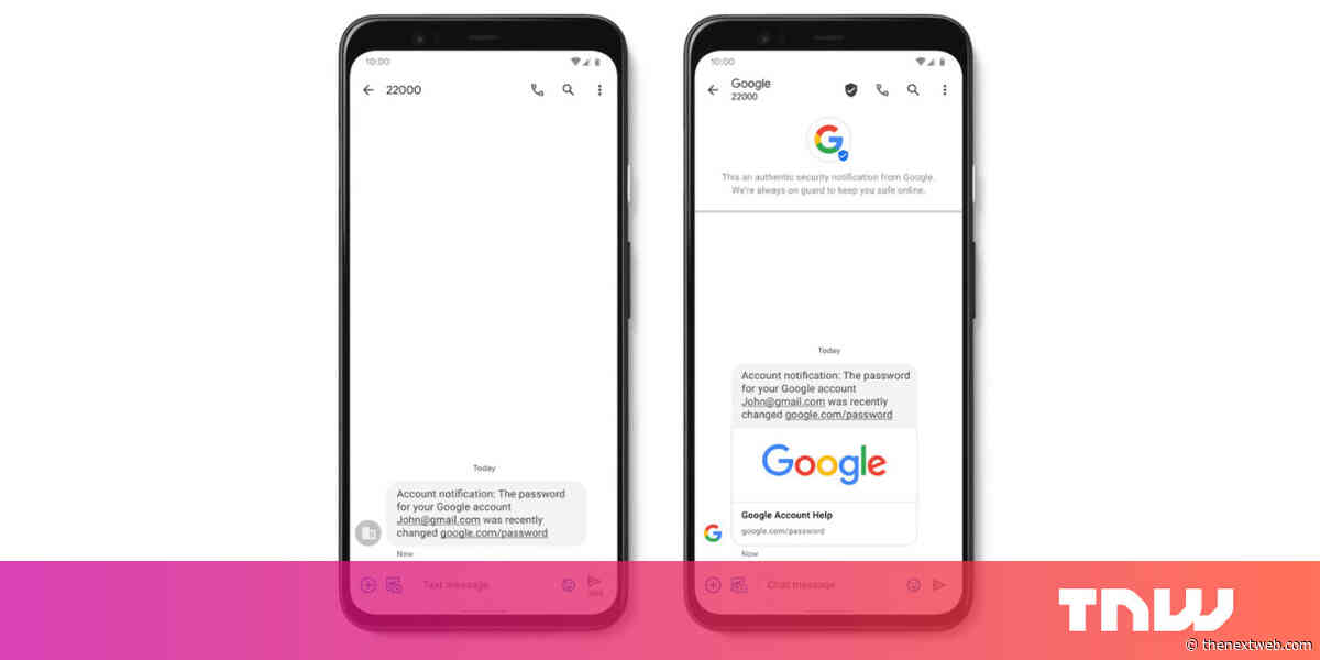 Google’s Verified SMS feature will curb spam in Android Messages