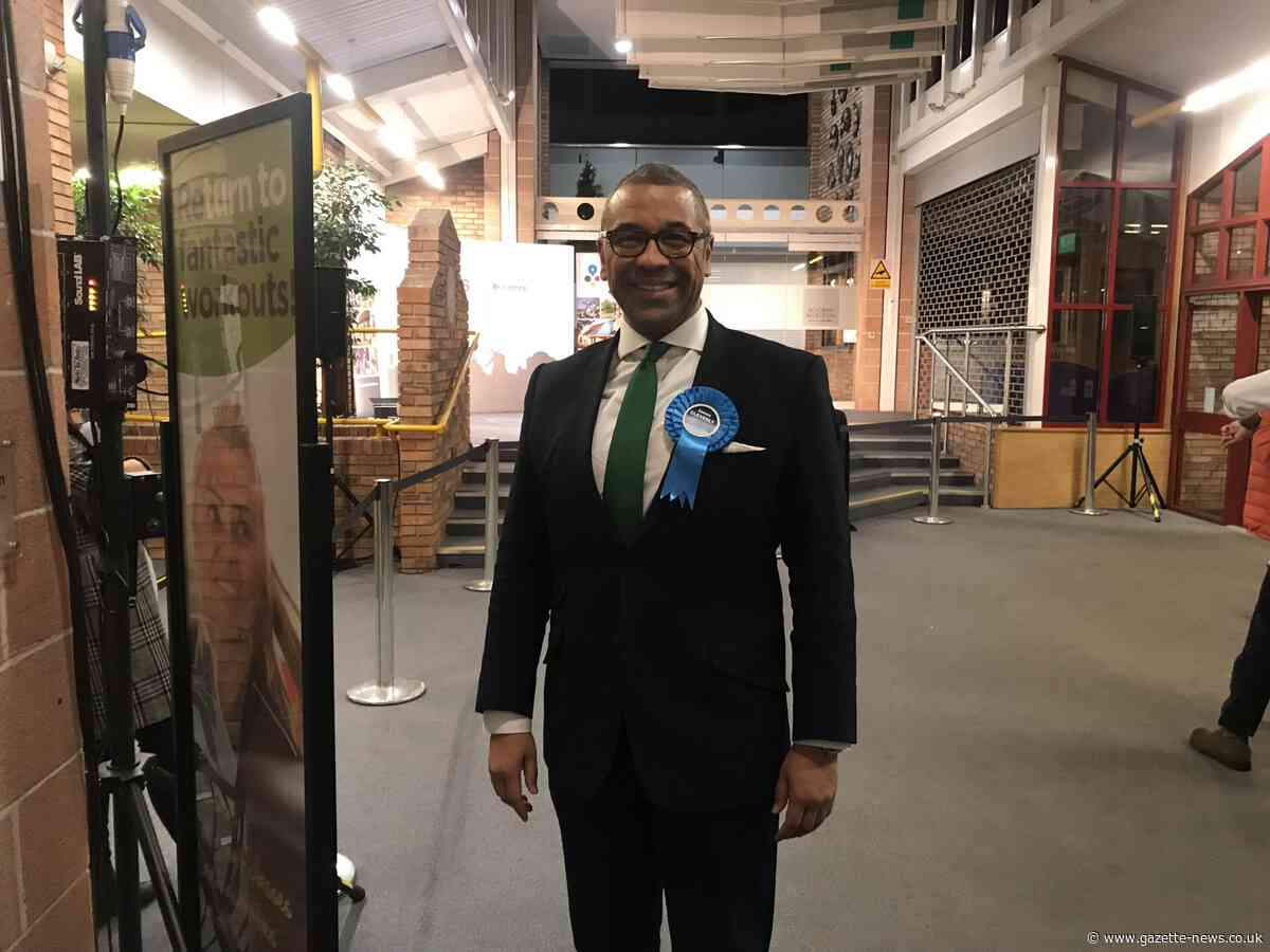 James Cleverly increases majority as he retains Braintree seat in General Election