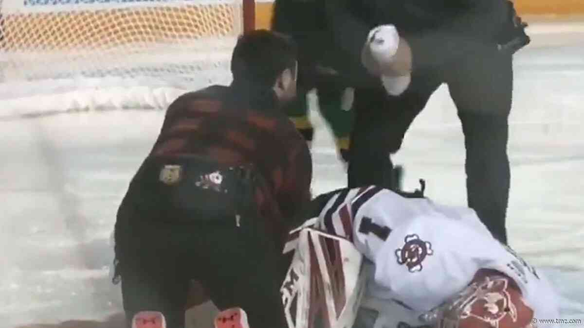 Ontario Hockey League Goalie Severely Cut By Skate In Game, Rushed To Surgery