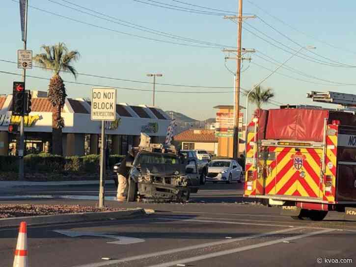 Vehicle accident causes delays on northside intersection