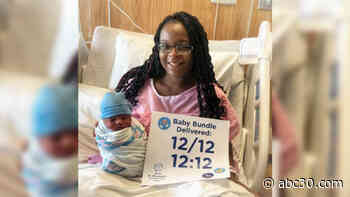 Baby boy arrives early at 12:12 on 12/12 during last full moon of decade