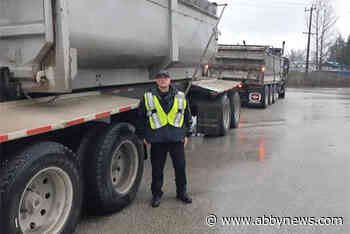 Dump truck taken off the road in Abbotsford after inspection finds six brakes not working
