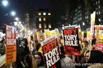 Watch As Anti-Boris Johnson Protesters March Against Election Result