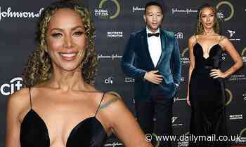 Leona Lewis exudes elegance as she joins John Legend at Global Citizen Prize gala