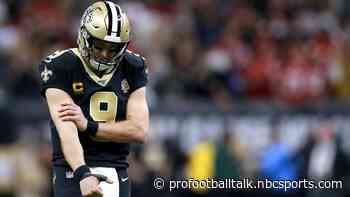 Drew Brees on injury report with right elbow issue, fully participates in practice