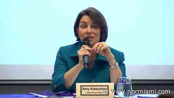 Presidential Hopeful Amy Klobuchar Meets With Union Leaders During South Florida Stop