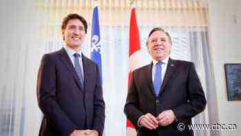 Legault urges Blanchet to back free trade deal, cautions Trudeau on Bill 21