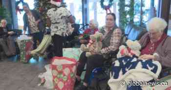 ‘Be a Santa to a Senior’: Edmonton-area seniors surprised with Christmas presents