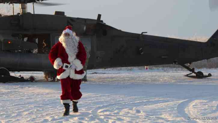 Santa Claus is coming to town — in a Black Hawk helicopter