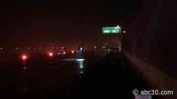 Man walking across highway hit by two cars and killed