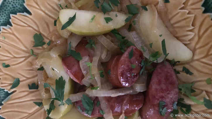 Recipe: Kielbasa sausage, Granny Smith apples, onions and beer make a great combination