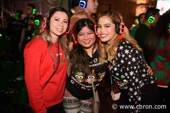Surreal moments captured at Houston's Silent Disco 'Ugly Sweater' Bash