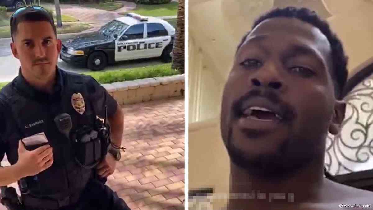 Antonio Brown's House Surrounded by Cops for Baby Mama's 'Civil Standby'