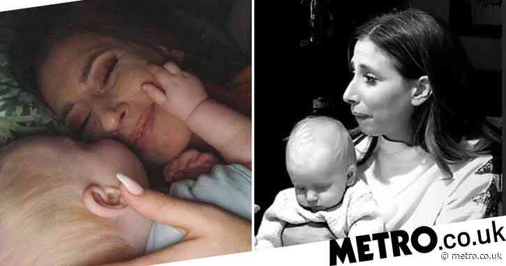 Stacey Solomon emotional as she reveals baby son Rex has misdiagnosed tongue-tie