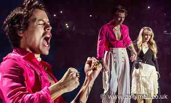 Harry Styles looks like a 70s dream as he invites Stevie Nicks on stage during sold out LA concert