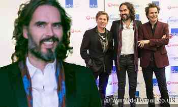 Russell Brand puts on a dapper display with Duran Duran's John and Roger Taylor at charity ball