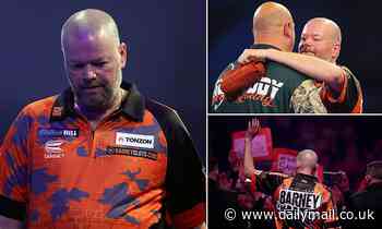 Raymond van Barneveld is knocked out in his final ever Darts World Championship appearance 