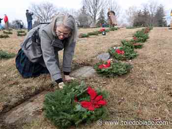 Freedoms "have not come without a price": Service of veterans honored with wreaths