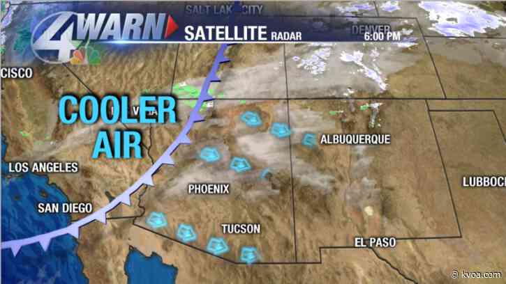 A front will cool Southern Arizona down Saturday night